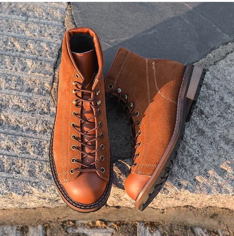 Новая мужская обувь высокого качества винтажные повседневные ботильоны из