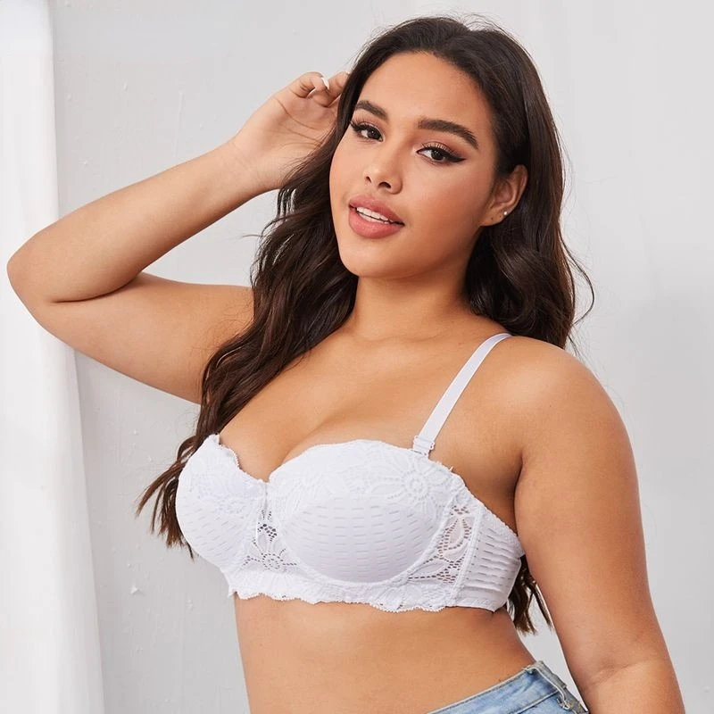 

Новинка, бюстгальтеры с получашкой 85-100, женское нижнее белье, бюстгальтер с цветочным принтом, тонкий хлопковый удобный сексуальный кружев...