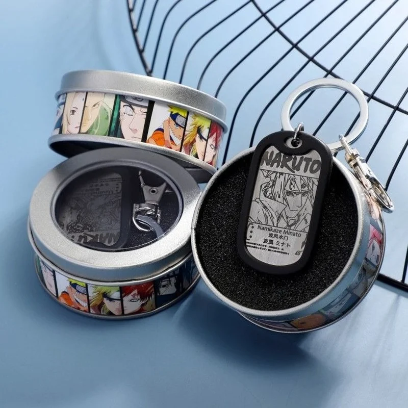 

Anime Naruto Peripheral Brand Keychain Naruto Itachi Uchiha Personality Key Chain Pendant Gift Present Boxed