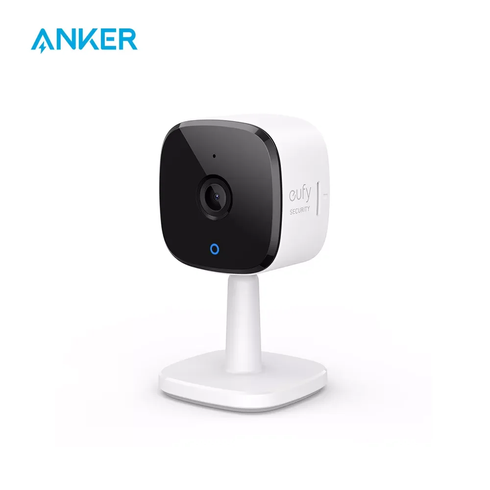 

eufy Security 2K Indoor Cam, Plug-in Security Indoor Camera with Wi-Fi, Human and Pet AI, Works with Voice Assistants, Night Vis