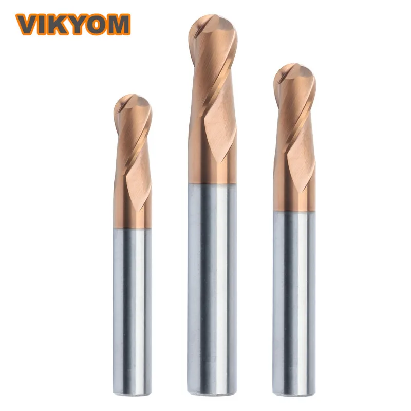 

Шаровая Концевая фреза 55 градусов с 2 канавками, нанопокрытие для высокой твердости и устойчивости к высоким температурам, гладкое удаление...