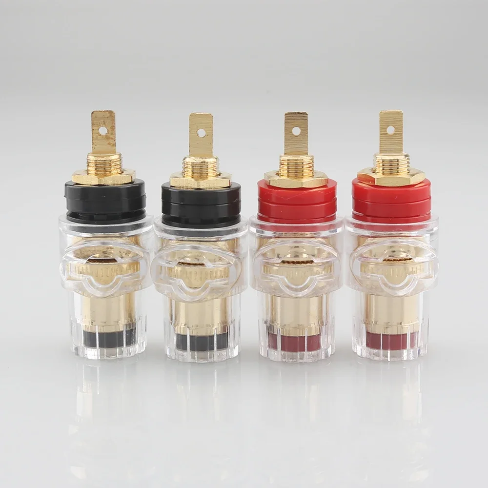 Клемма ST45T, позолоченная переплетная стойка для усилителя динамика, 4 ...