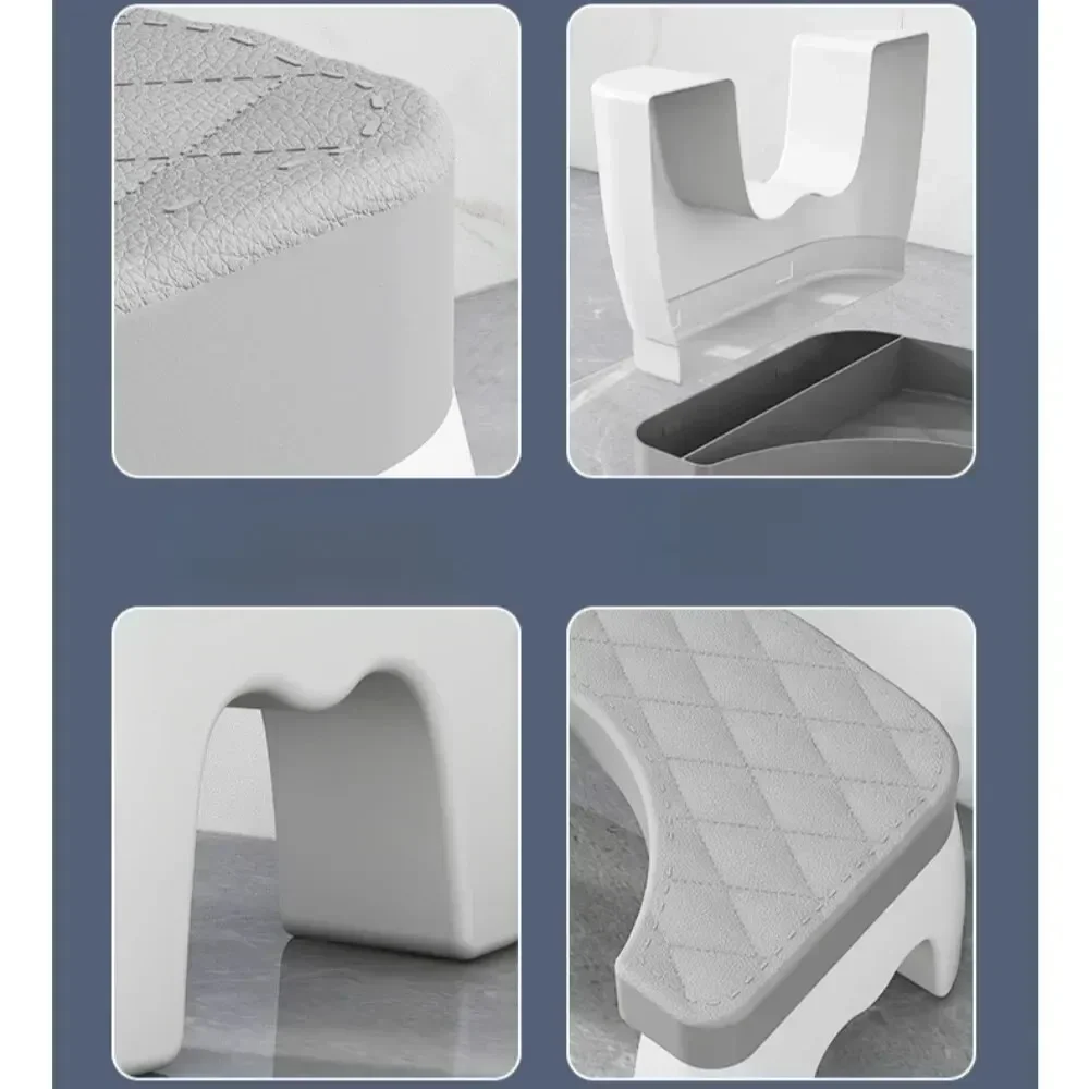 Seasonal Universal Toilet Footstool Household Bathroom Anti Slip Foot Pedals Squat Stool RemovableToilet Seat