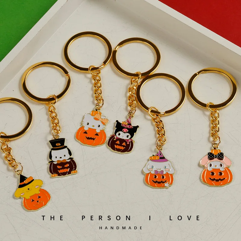 Kawaii Sanrio Hello Kitty Kuromi My Melody Cinnamoroll Pochacco Pompompurin брелок-подвеска аксессуары подарок на