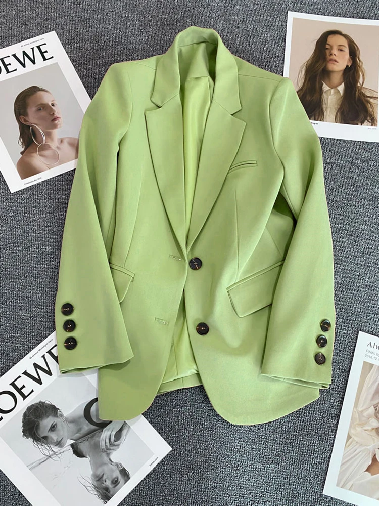 Классический женский пиджак в Корейском стиле свободная верхняя одежда модный