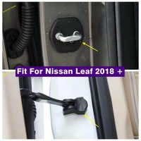 inner car door lock door check arm stop rust waterproof protection cover black fit for nissan leaf 2018 2022 accessories
