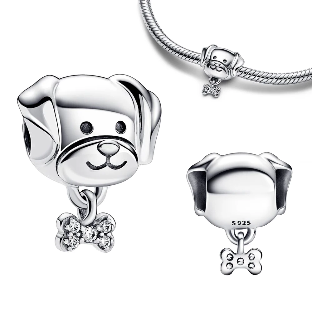 

Бусина-Шарм «Собака и кость» из серебра 2022 пробы для браслетов