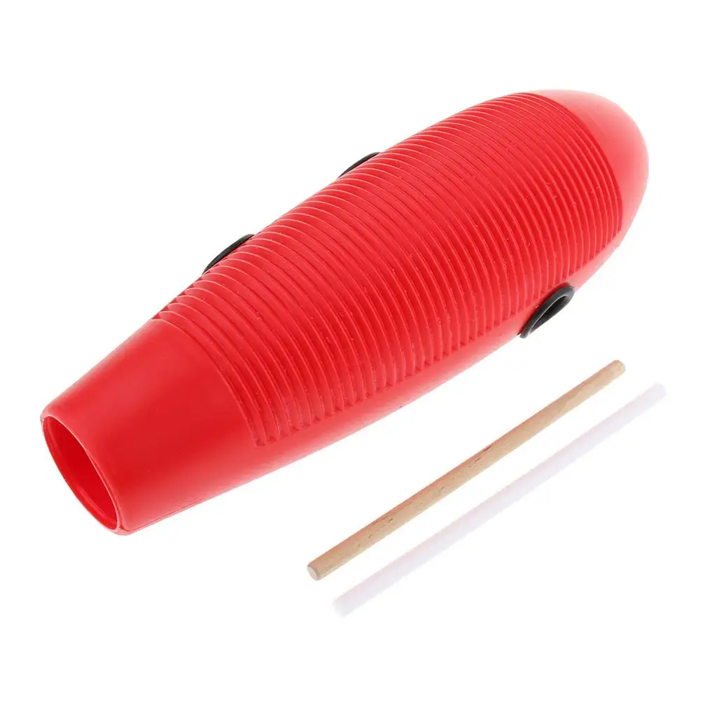 

Guiro Percussion Instrument With 2 Scraper for Drummer Drum Players
