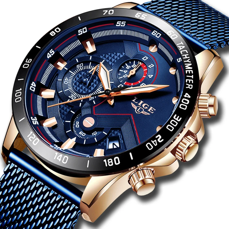 

Luxury Wrist Watch Business Men 3ATM Original Waterproof Brand Chronograph Calendar Small Second Luminous Display Casual Clock