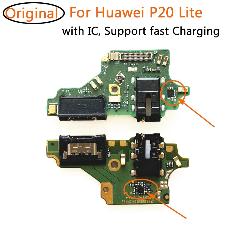 

Original USB Charging Connector Dock Port Flex Cable For Huawei P20 Lite Full IC Charger Board Replacement
