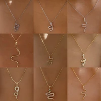 snake pendant necklace diamond s shape snake pendant jewelry necklace daily life party neck jewelry snake pendant necklace