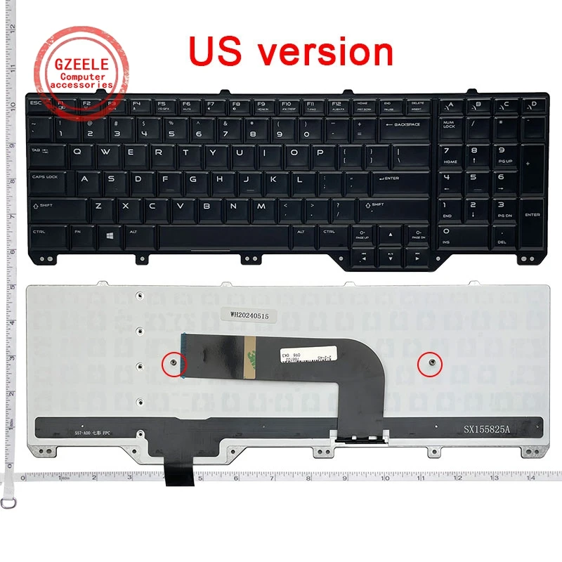 Новая английская клавиатура для ноутбука Dell Alienware P18E M17X R5 R6 M18X R3