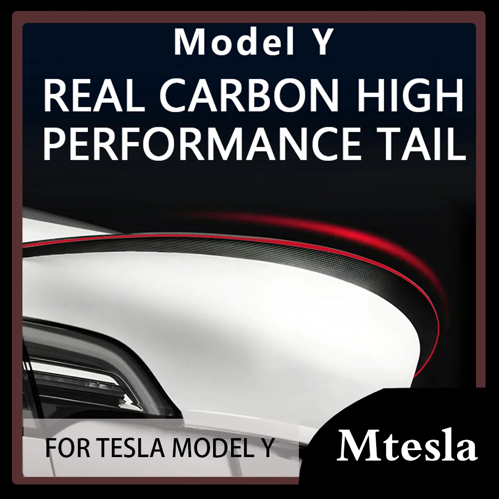 

Спойлер для багажника Tesla Model 3 Y, спойлер для крыла из углеродного волокна, аксессуары для стайлинга автомобиля, изменение производительности, версия 2023