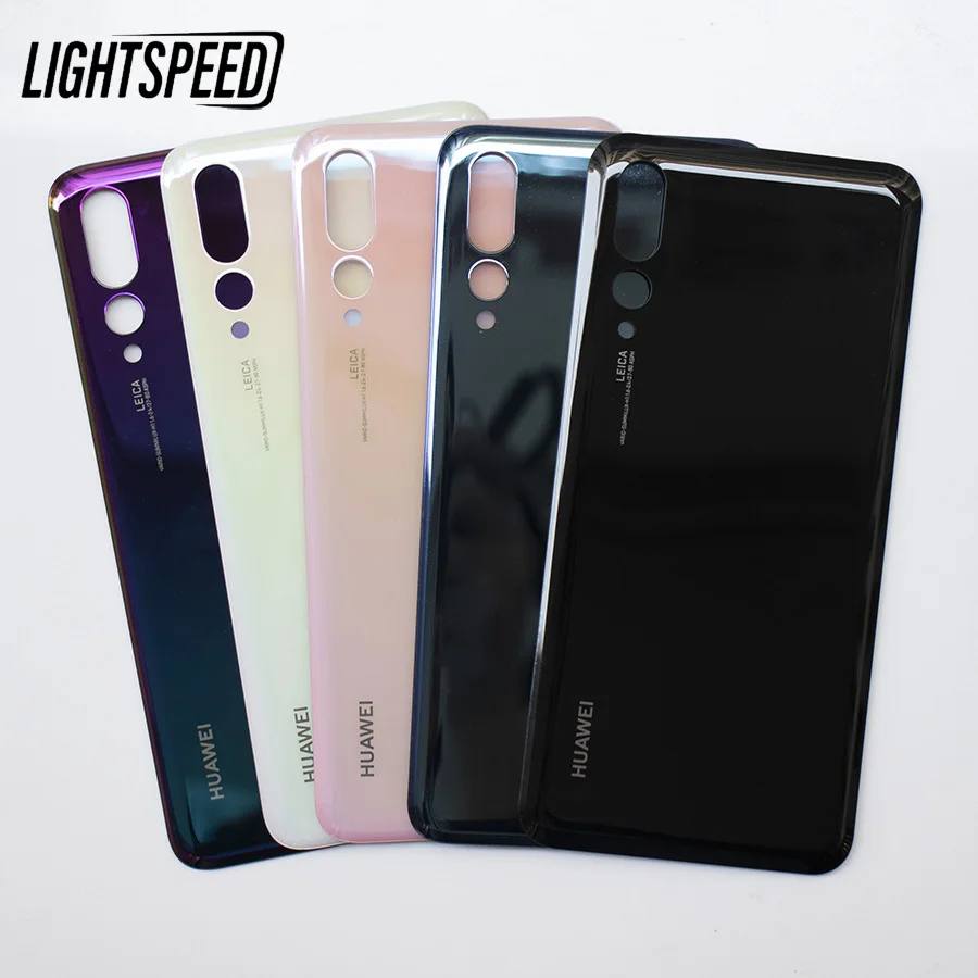 

Задней стеклянная крышка p20pro для Huawei P20 Pro, Замена задней двери, жесткий стеклянный аккумулятор, задняя крышка корпуса + клей, 50 шт./партия