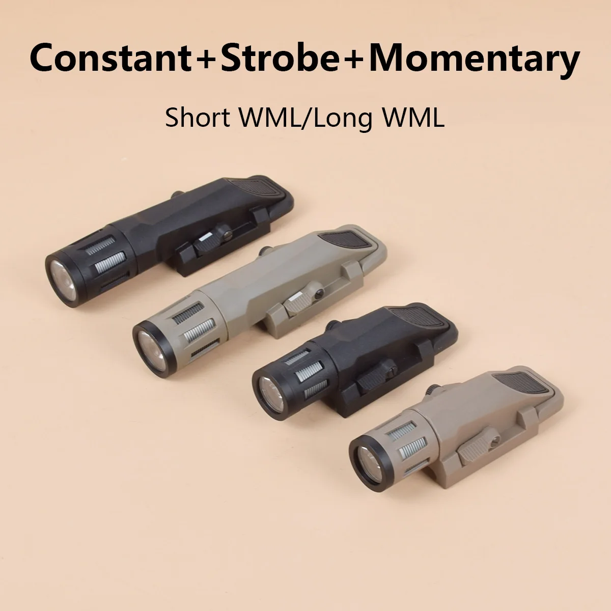 

Tactical INFORCE WML APL Airsoft Weapon Gun Light Fit 20mm Weaver Picatinny Rail Hunting Strobe Lanterna Rifle Flashlight