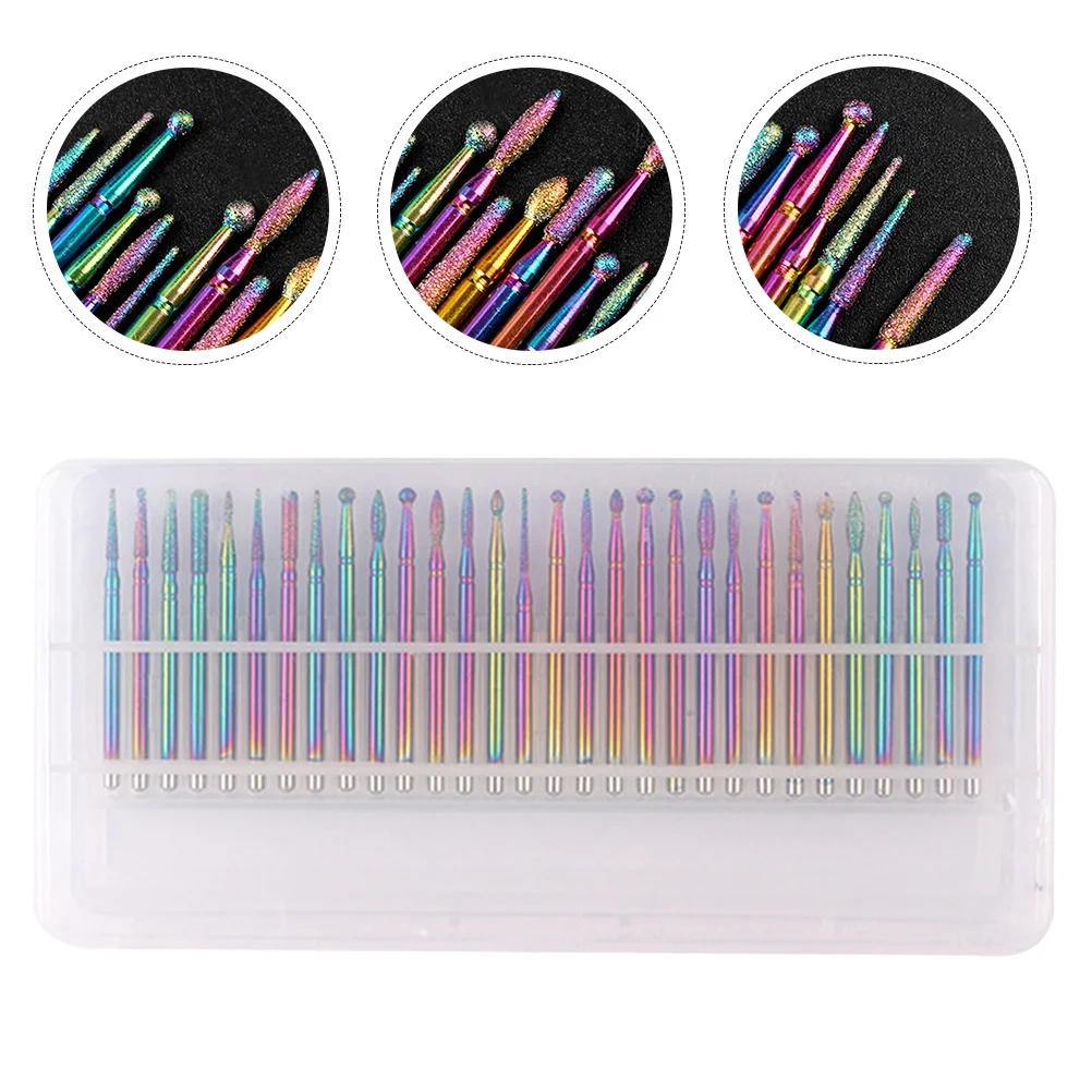 

Nail Drill Bits Bit Manicure File Heads Grinding Cuticleceramicpolishing Sets Attachments Remover Nails Tool Sanding Head Efile