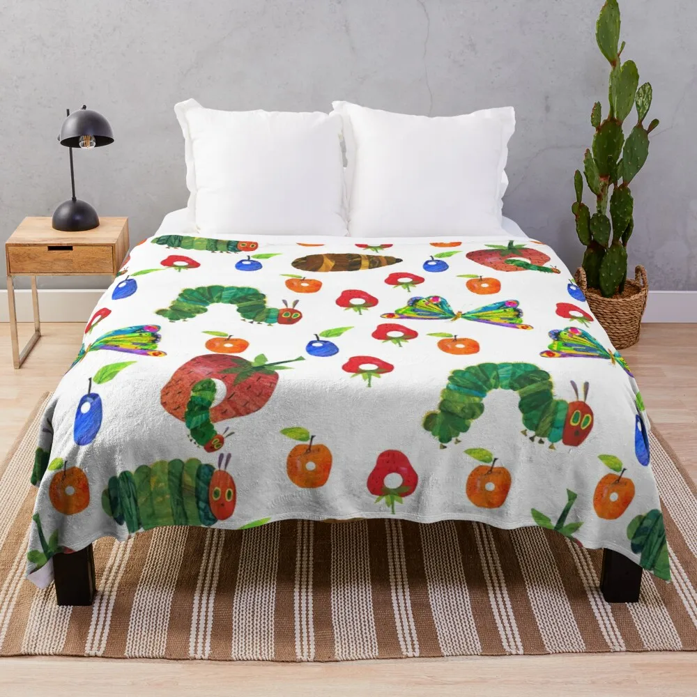 

Very hungry caterpillar Pattern Throw Blanket 3d Blanket sleeping bag blanket