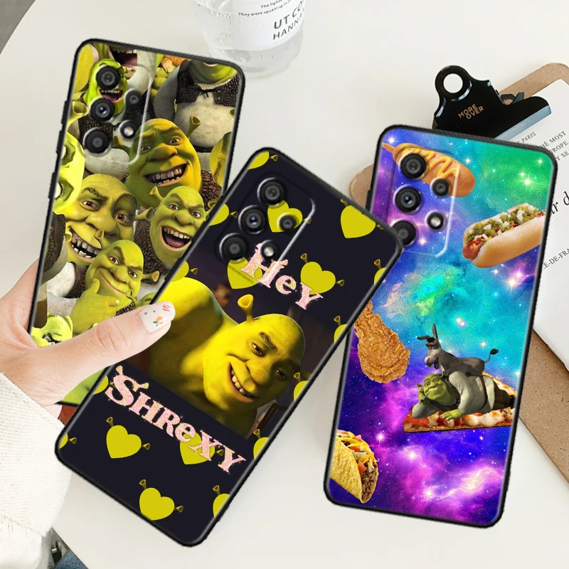 Чехол для телефона из ТПУ с изображением аниме Шрека Samsung A53 A52 A33 A32 A51 A71 A21S A13 A73 A55 A22