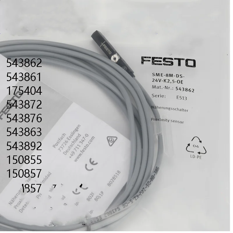 

FESTO SME-8M-DS-24V-K-7.5-OE 543876 3WIRE
