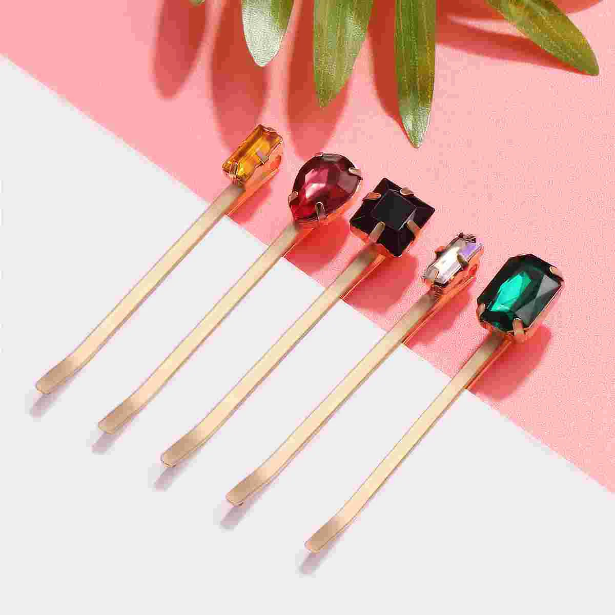 

Women Hair Pin Gold Accessories Girl Clip Fashion Clips Drill Wedding Barrettes