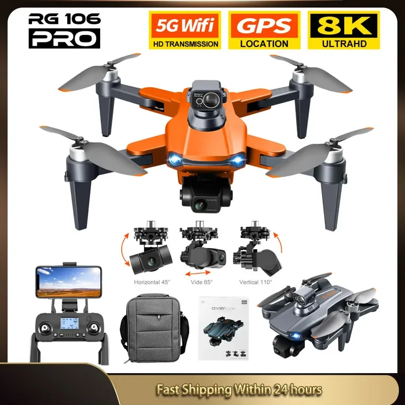 

5G GPS Drone 8K Professional 3 Km FPV Drones With Camera HD EIS 3-Axis Anti-Shake Gimbal Obstacle Avoidance RC Quadcopter Dron
