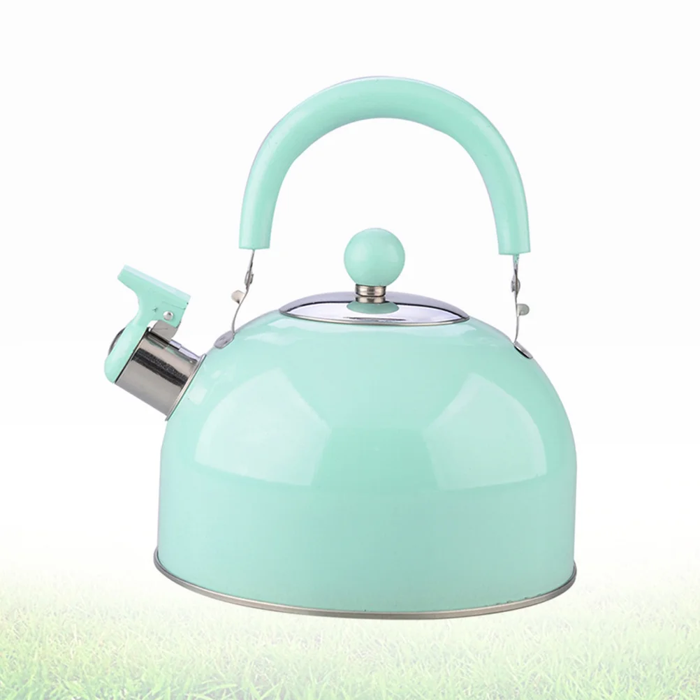 

1PC Home Pot Stainless Steel Teapot Collapsible Kettle Whistling Kettle Camping Kettle for Gas Hob Boil Hanging Pot