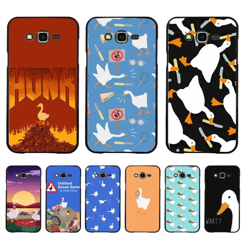 

Cartoon Cute Goose Game Phone Case For Samsung Galaxy J 4plus J6 J5 J72016 J7prime cover for J7Core J6plus Back Coque