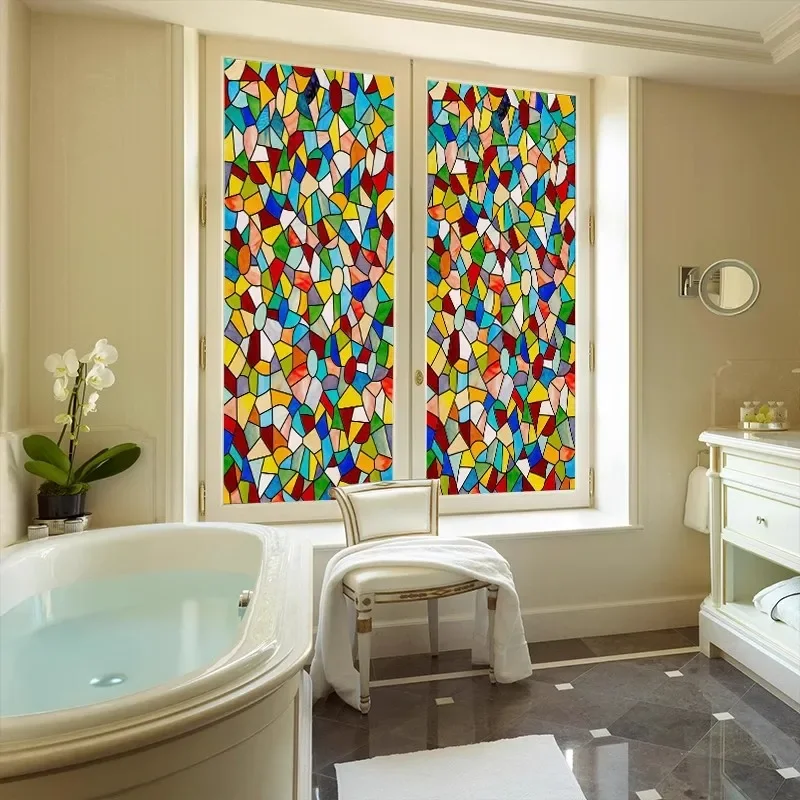 Винтажная статическая липкая пленка для конфиденциальности непрозрачная