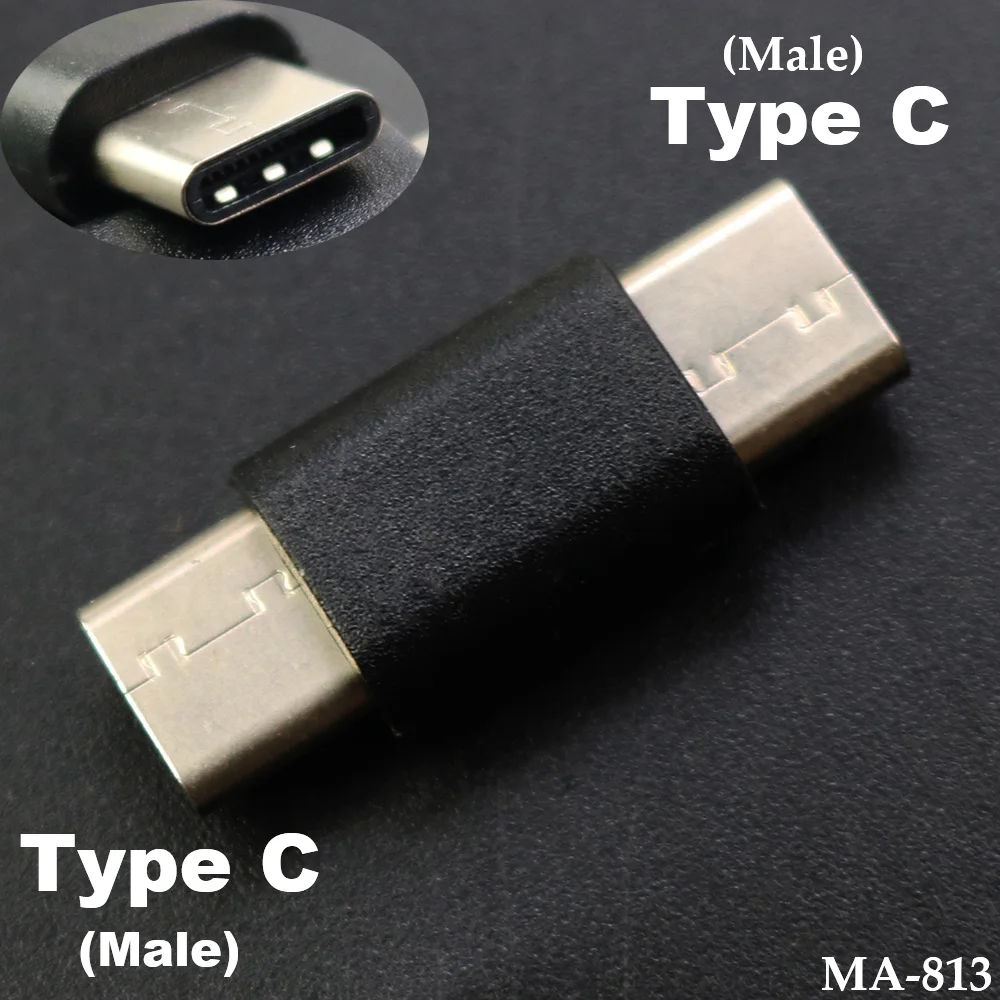 

USB Type C Plug Connector Male to Male Dc Power Jack Converter USB-C Charge Data Sync Adapter Extension Cable for Phone Laptop