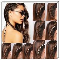 womens hair accessories braided hair circle africa pigtails decoration diy star cross conch shell leaf bergamot hip hop circle