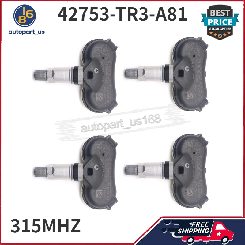 Датчик системы контроля давления в шинах 315 МГц TPM 42753-TR3-A81 для Acura CSX Honda Civic