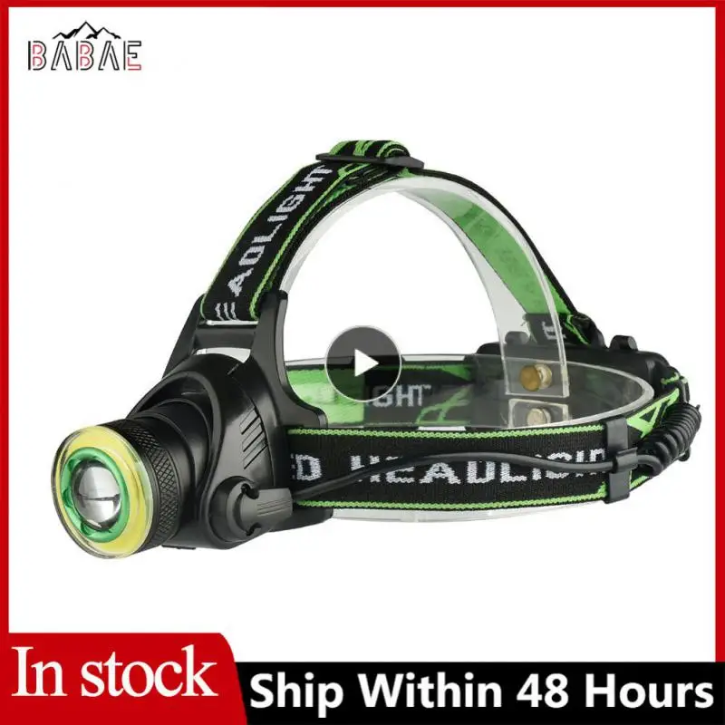 

Cob Lamp Beads Drop-proof Head-mounted Flashlight Usb Charging Flashlight Waterproof Adjustable Headlight Strip Aluminum Alloy