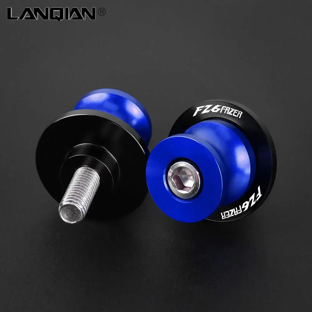 

6MM Motorcycle CNC Swingarm Spools Stand Screws Slider FOR YAMAHA FZ6FAZER FZ6 FAZER FZ6N FZ 6N 1998-2010 2009 2008 2007 2006