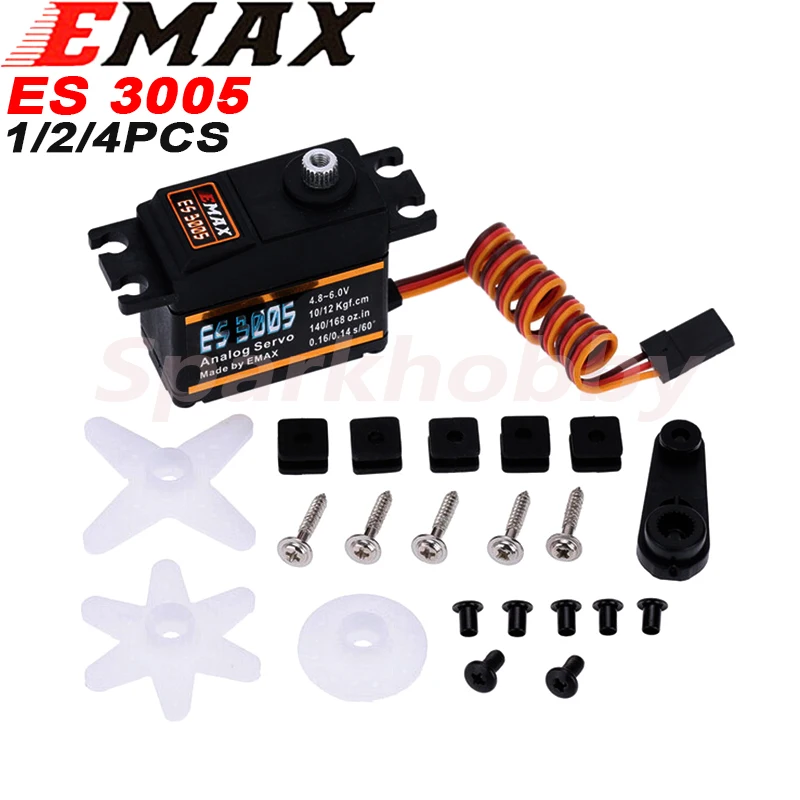 

Original EMAX ES3005 Metal Analog Servo42g Waterproof Servo with Gears for RC Car Helicopter Boat Airplane Parts Accessorie DIY
