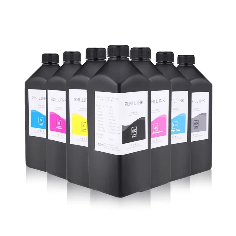 

1000ML/Bottle LED UV Ink For Epson L800 L805 L1800 R290 R330 1390 1400 4800 4880 7800 7880 TX800 XP600 XP300 Inkjet UV Printer