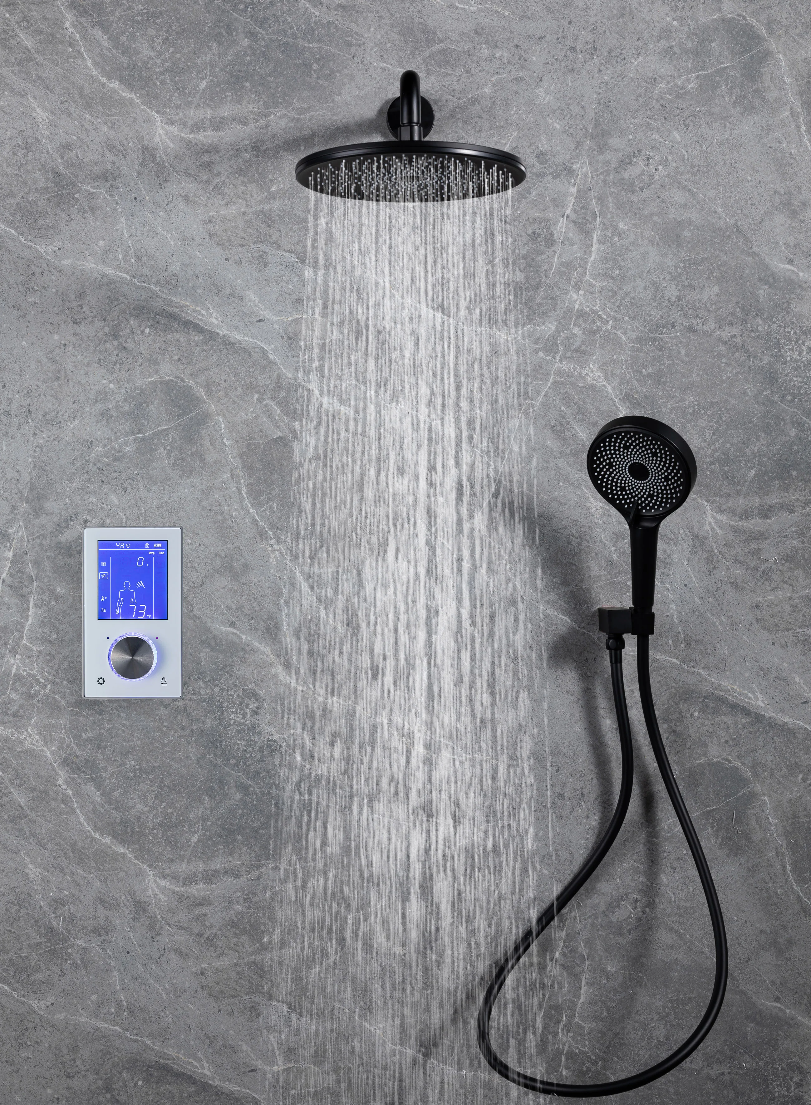 Цифровой душевой комплект Stepon с управлением для ванной комнаты умный душ