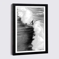 nordic family photo frame wall with sea surf canvas poster and prints 9x13 21x30 black wood frame luxury decor painting frames