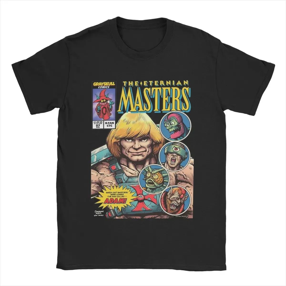 Футболка Eternian Masters Of The Universe He-Man мужские хлопковые смешные футболки с круглым