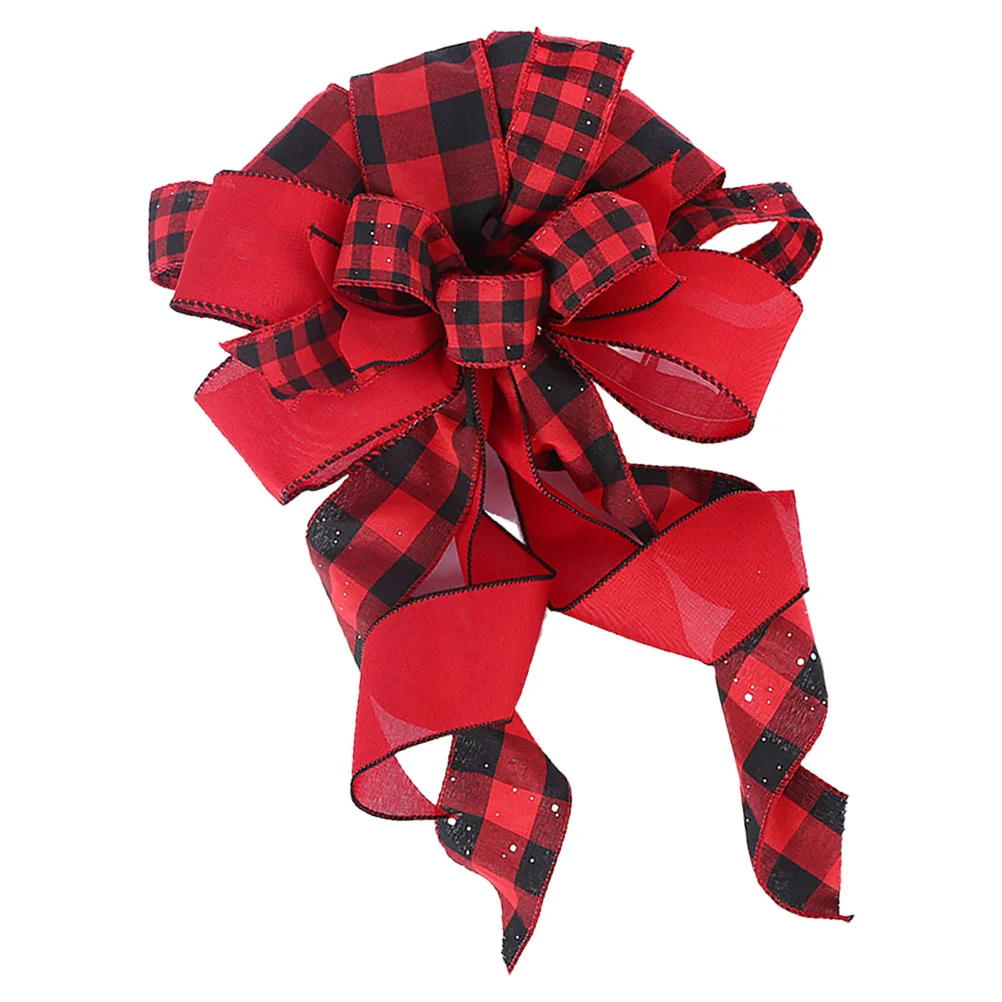 

1Pc Bowknot Decor Christmas Tree Topper Bowknot Treetop Decor for Home Party