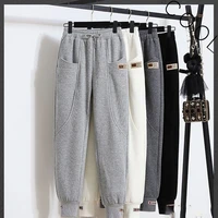 minnie cotton 2022 new hoodie women spring and autumn bunches korean version of loose leisure thick harun pants with velvet wom