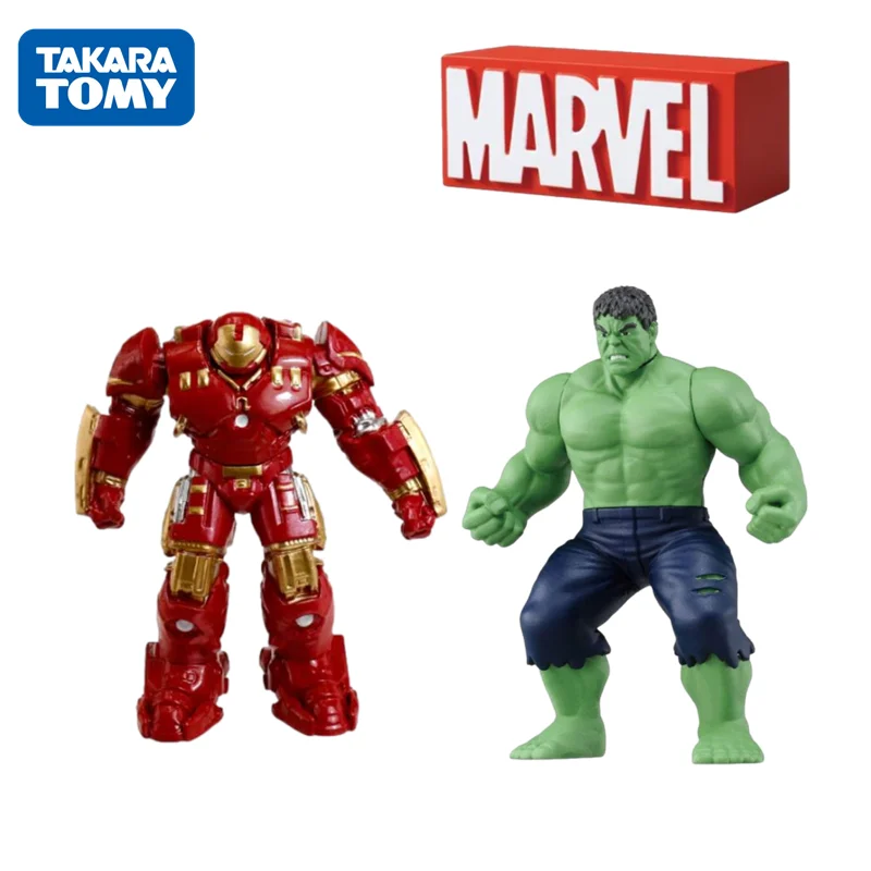 

Подлинная металлическая фигурка Marvel TOMY, Мстители, альянс, Халк, Железный человек, модель, Подвижная кукла, детская игрушка, подарок на день р...