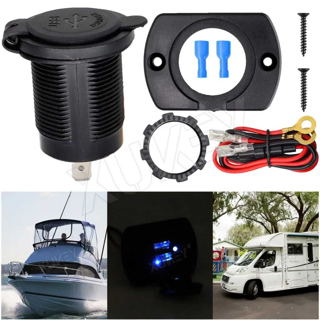 

Автомобильное зарядное устройство с 2 USB-портами, 5 В, а