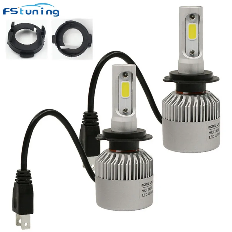 

FSTUNING h7 светодиодные фары адаптер для KIA Carens Opel Astra H Прокат h7 led держатель лампы гнездо для hyundai Azera ELANTRA соната 8