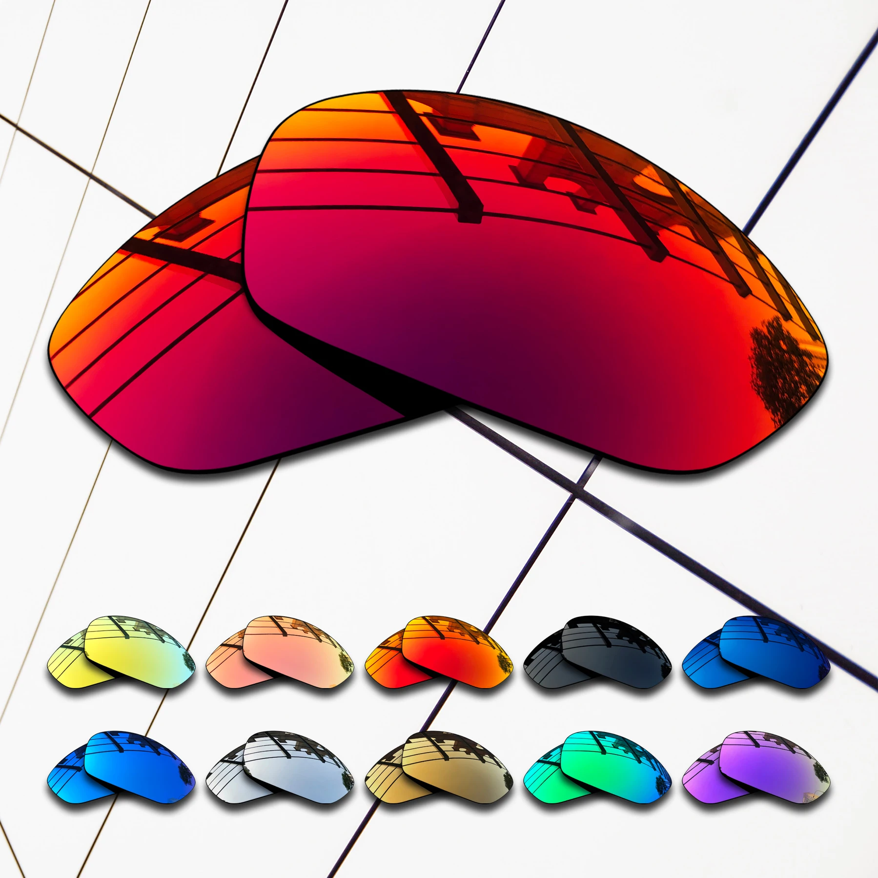 Фото Сменные поляризационные линзы ELuxonsight для солнцезащитных очков Oakley Twenty XX 2012 OO9157 55 мм - разные цвета №2