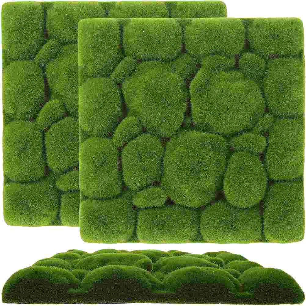 

3pcs Realistic Moss Wall Decor Artificial Moss Foam Board Household Natural Style Decor