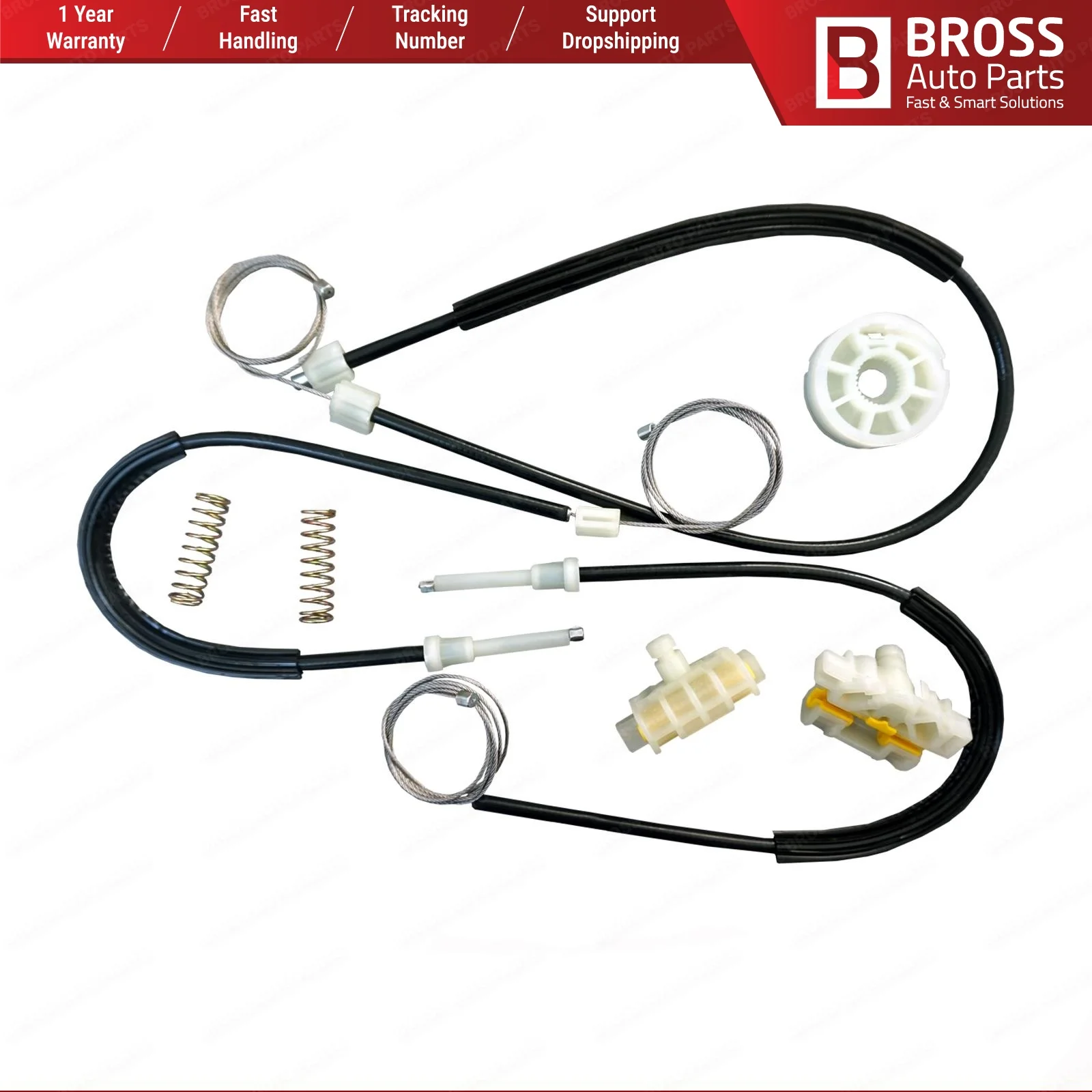 Bross BWR5102 электрическая мощность регулятор окна Ремонтный комплект передняя