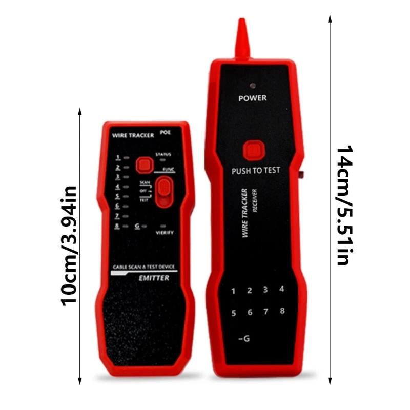 Тестер сетевых кабелей мультиметр противошумный поисковик POE LAN трекеры проводов