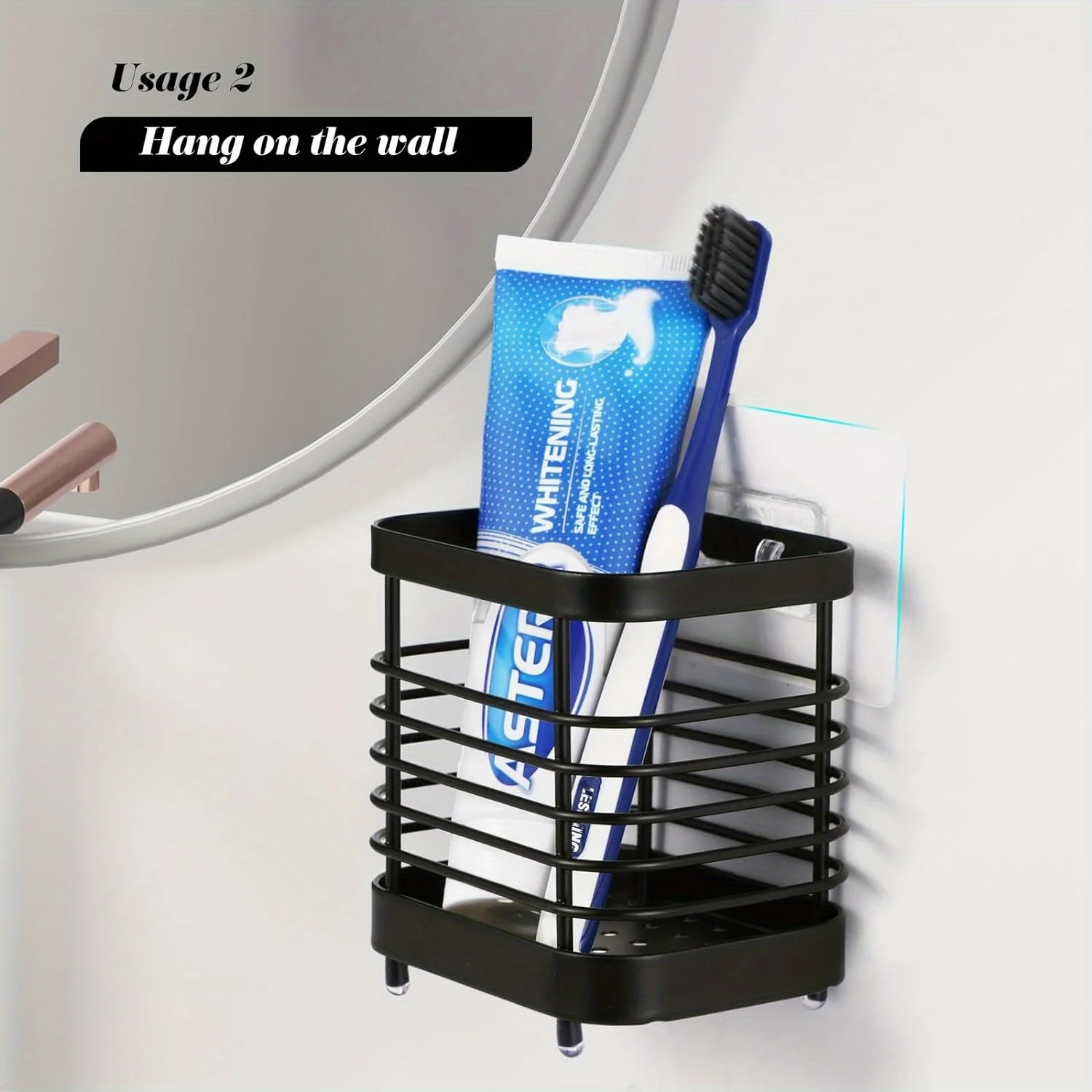 Отдельностоящий Держатель Для Зубных Щеток Из Нержавеющей Стали Органайзер