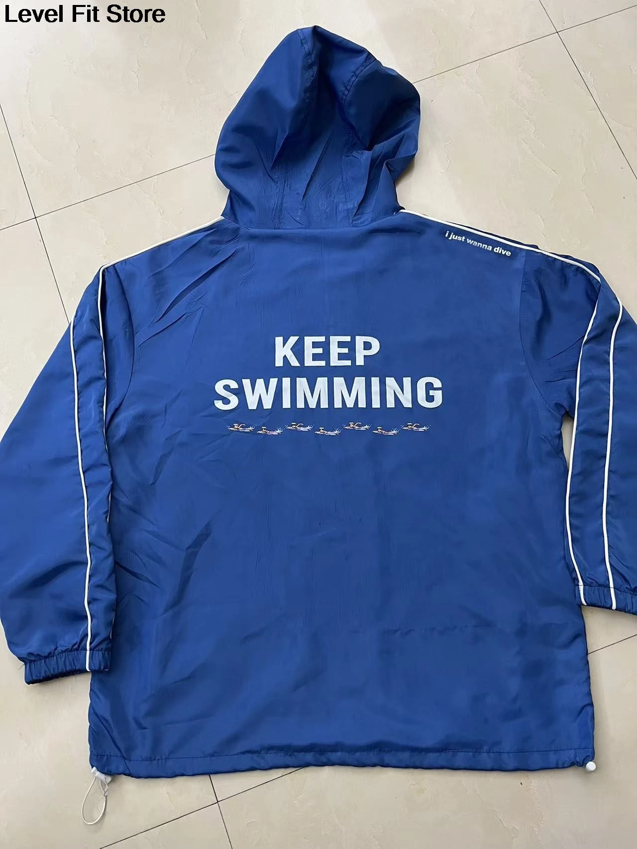 Фото Толстовка на молнии Keep Swimming, худи, свитшот, кофта №3