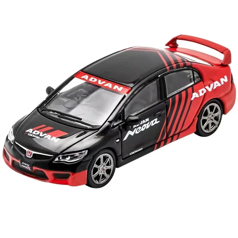 DCT 1:64 Honda Civic Type-R FD2 модель автомобиля из сплава имитация небольшой масштабной
